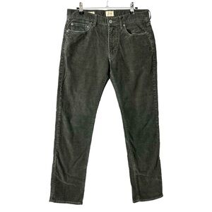 J Crew Men’s Corduroy Jeans Slim Fit Tapered Leg Gray Mid Rise Size 30X30